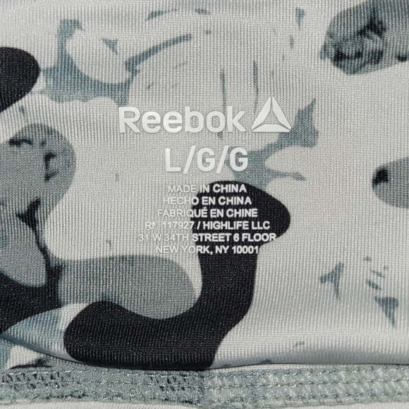 REEBOK grey camo sport leggings - Picture 3 of 3